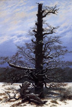  friedrich - The Oaktree In The Snow Romantic Caspar David Friedrich